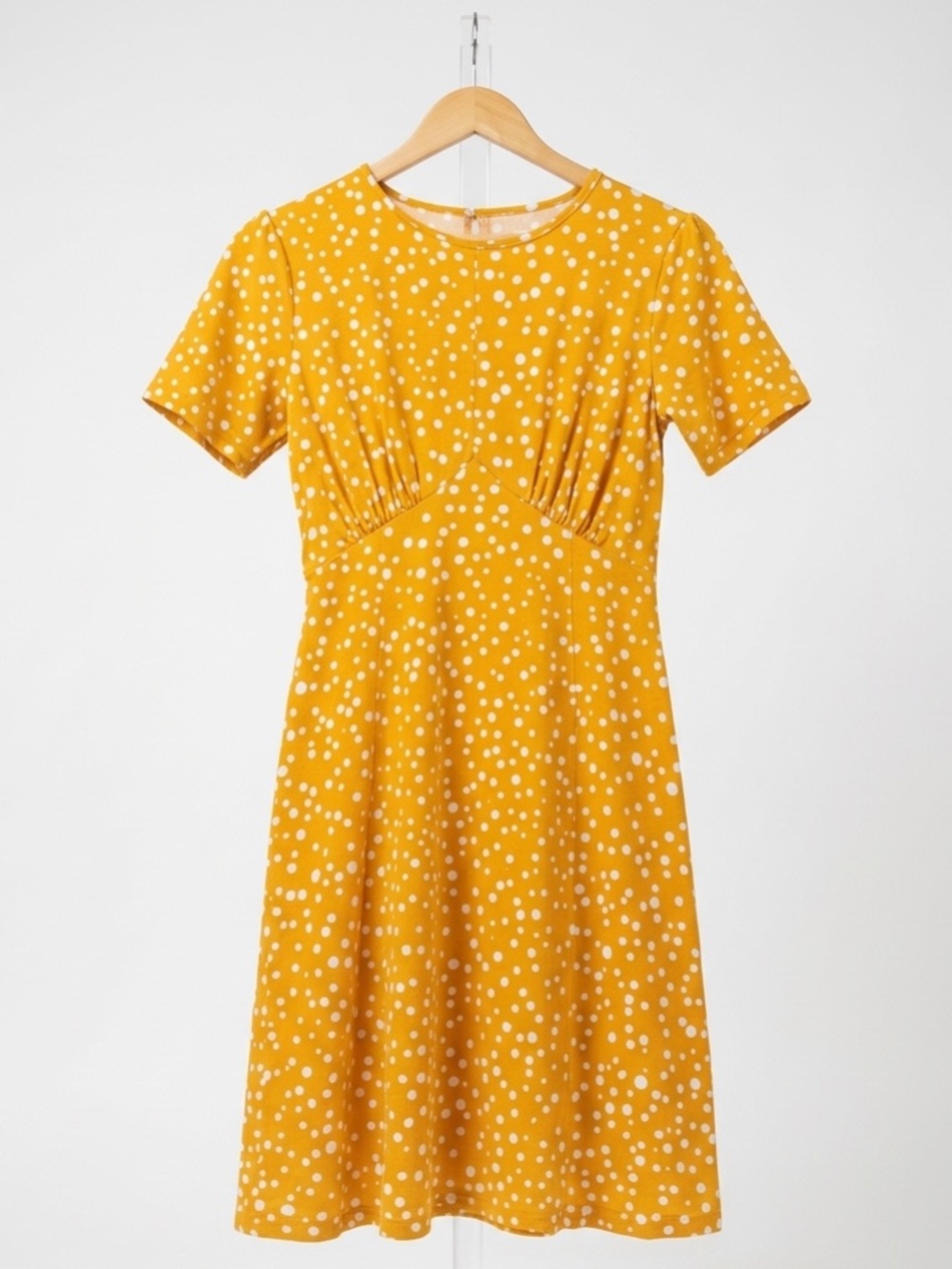 ASOS Yellow Dress with White Polka Dots
